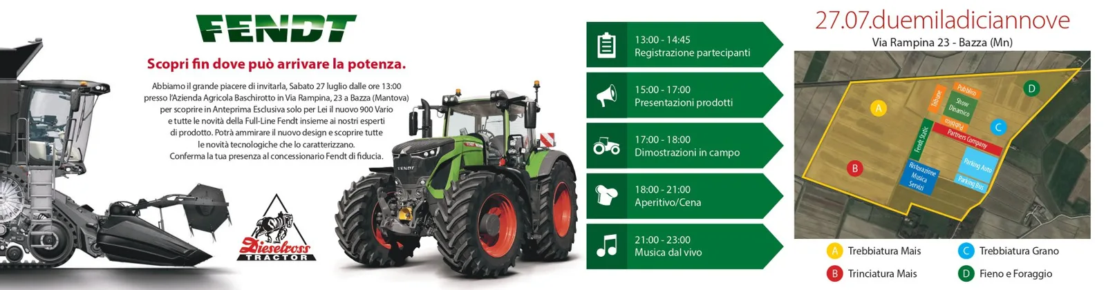 FENDT DIESELROSS – EVENTO A MANTOVA 27.07.2019
