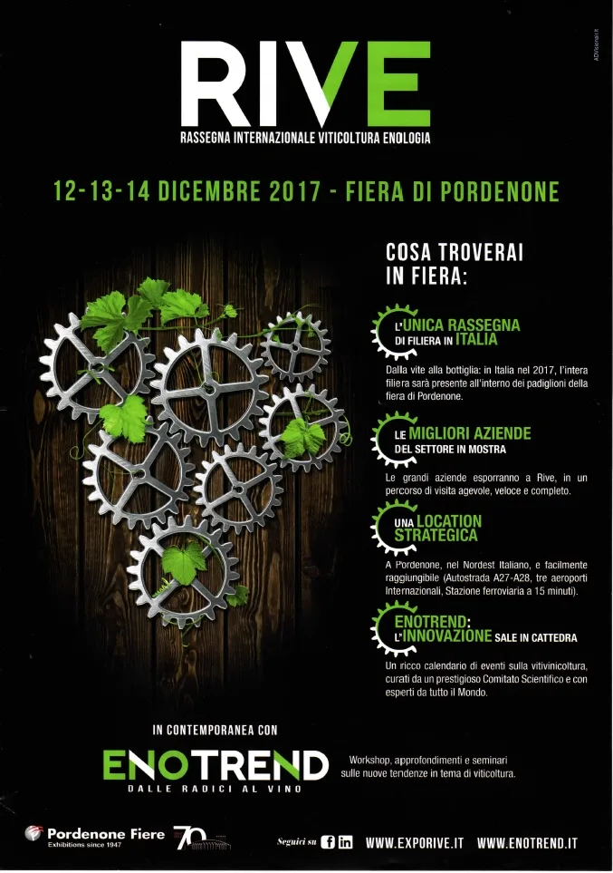 RIVE – FIERA PORDENONE 12 – 13 – 14 DICEMBRE 2017