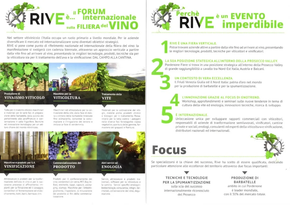 RIVE – FIERA PORDENONE 12 – 13 – 14 DICEMBRE 2017