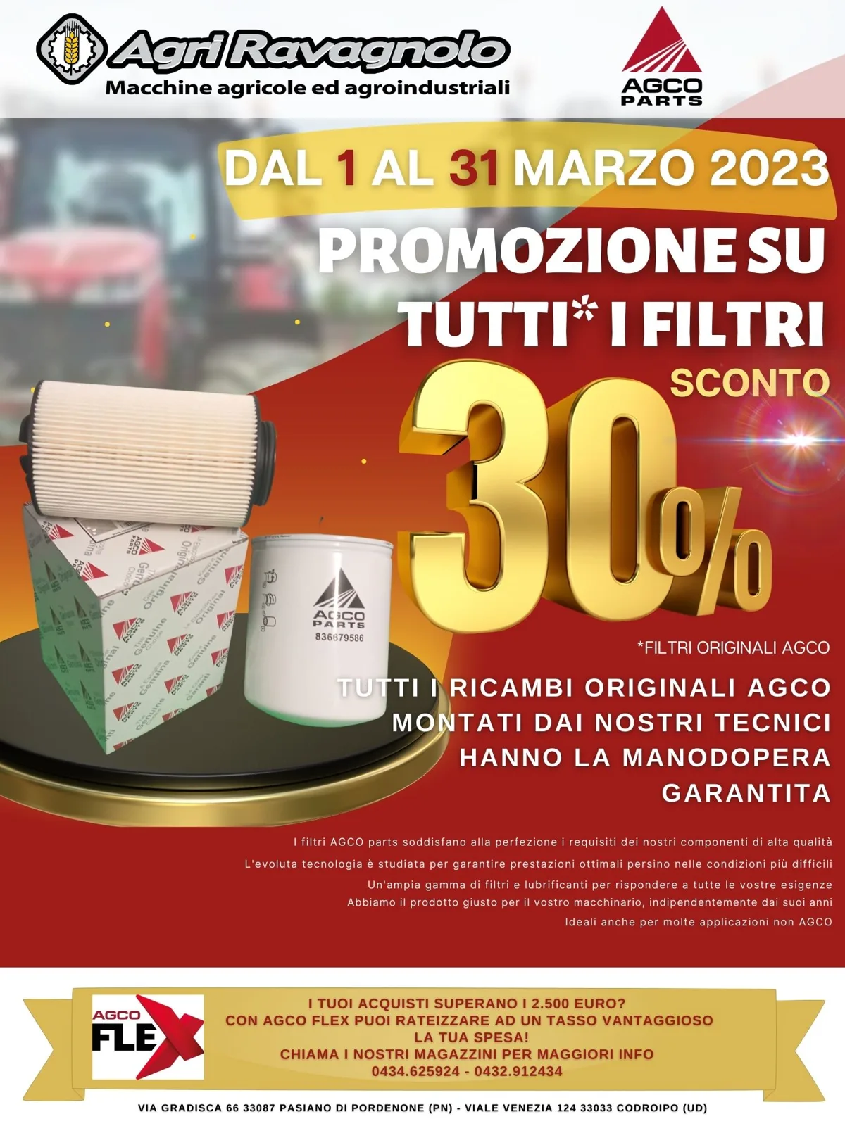 PROMO MARZO 2023: TUTTI I FILTRI SCONTATI AL 30%!!!