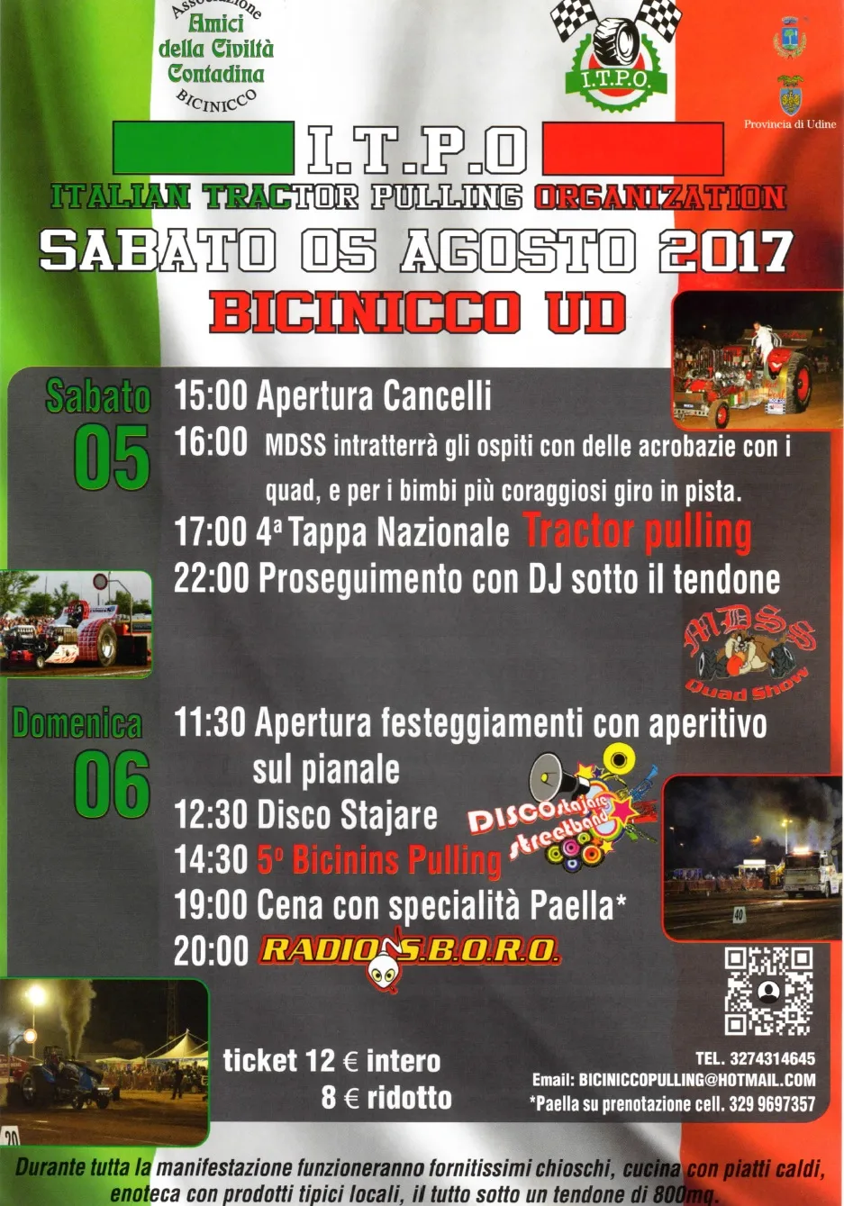 I.T.P.O. – SABATO 05 AGOSTO 2017